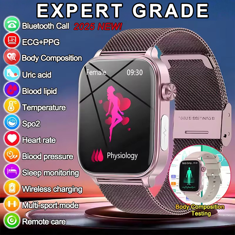 Smartwatch Health Watches - 2025 nouveau ECG + PPG surveillance