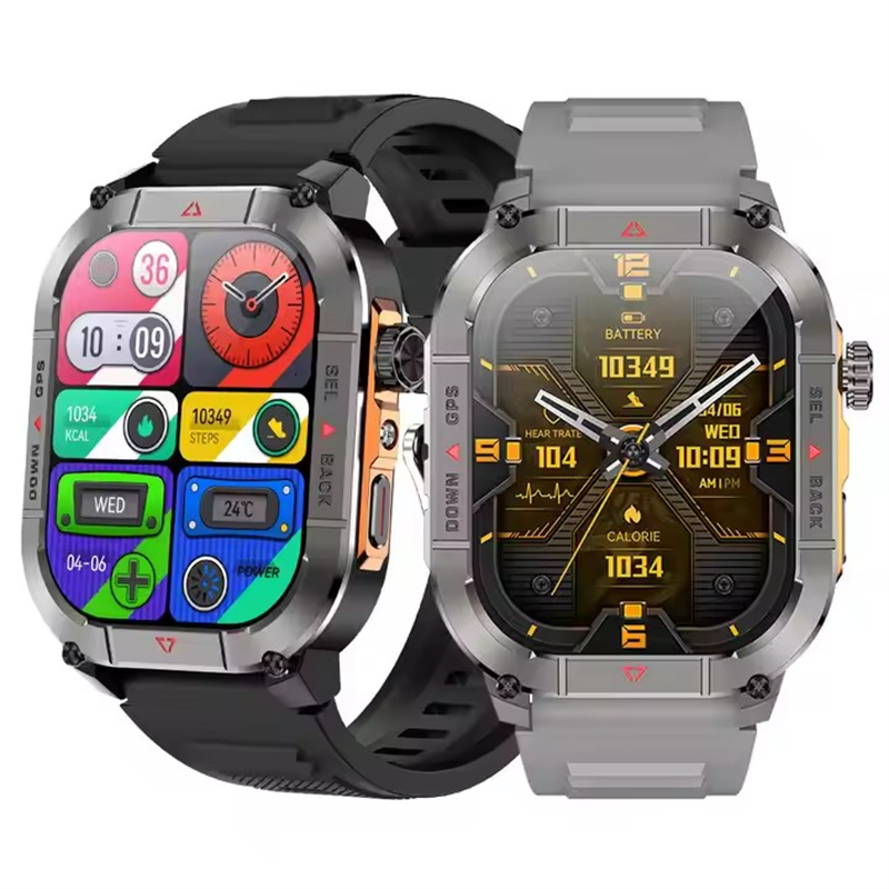 Smartwatch Health Watches - Nouveau HK84 hommes montre intelligente AMOLED