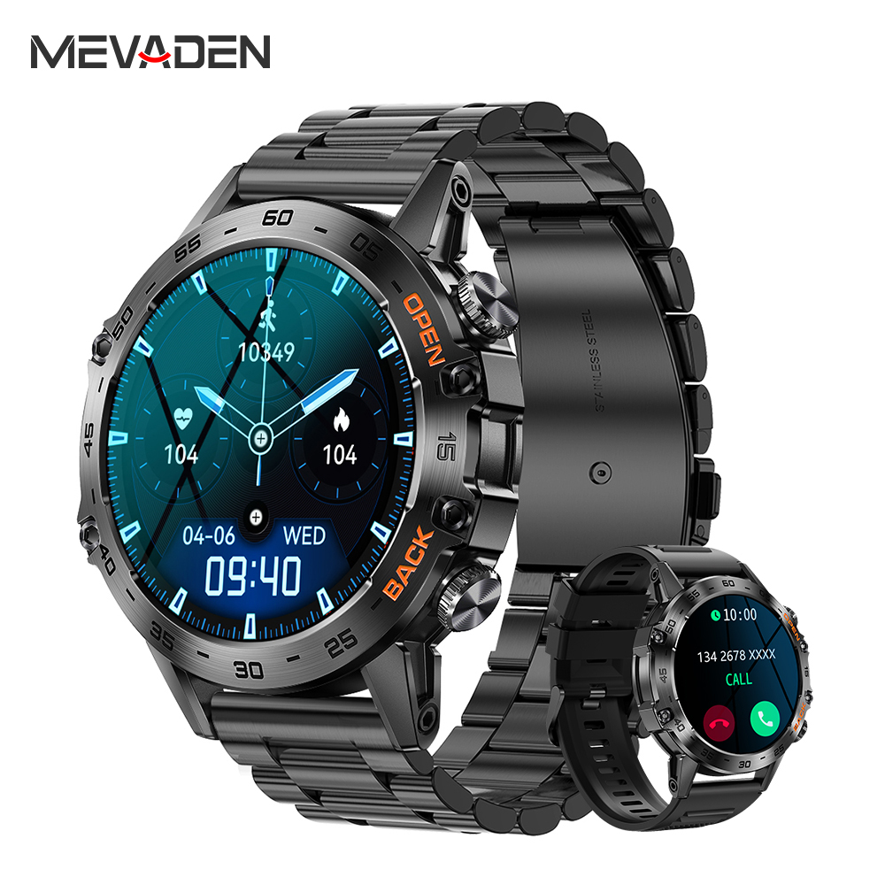 Smartwatch Health Watches - Montre connectée homme MEVADEN Steel 1,39