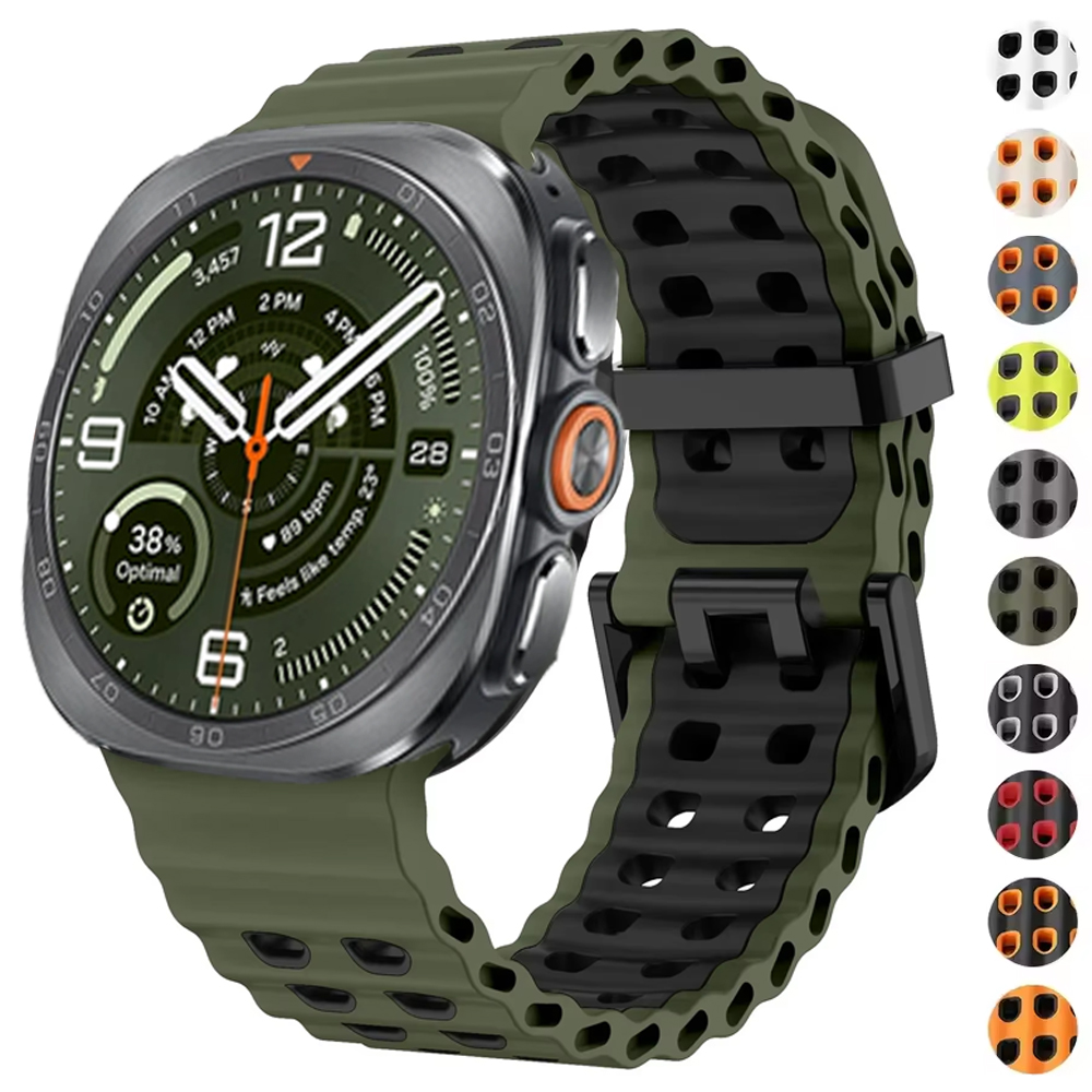 Tide Watch Surf - Bracelet en silicone marin pour Samsung