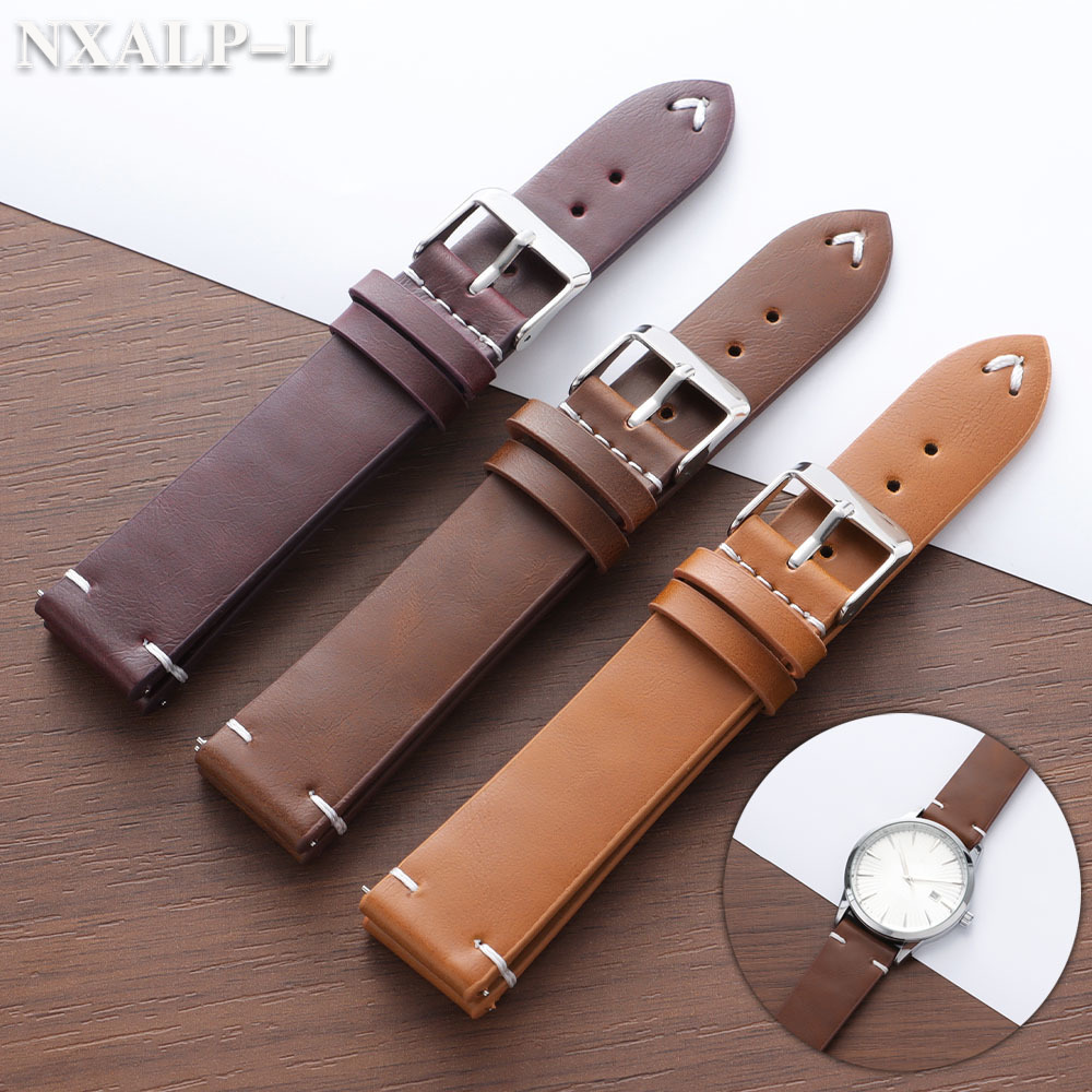 Smartwatch Vintage Watches For Men - Bracelet couture 18mm 20mm 22mm pour
