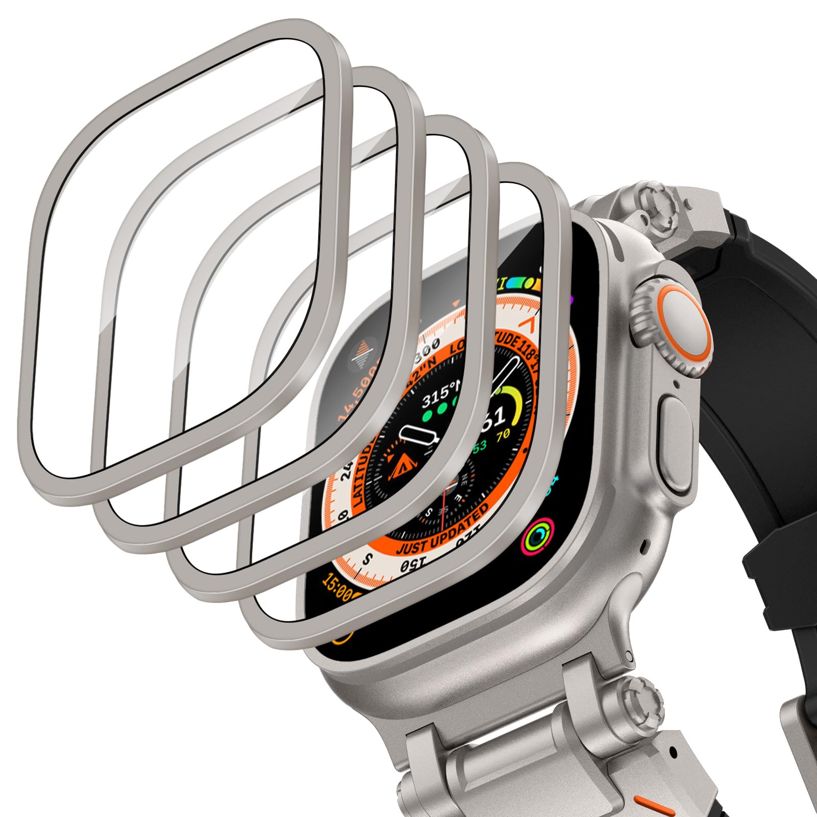 Smartwatch Watches Gift For Women - Boîtier en alliage d'aluminium + verre