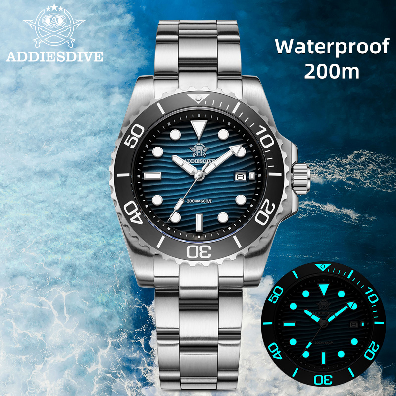 Smartwatch Vintage Watches For Men - Montre à quartz simple ADDIESDIVE, texture