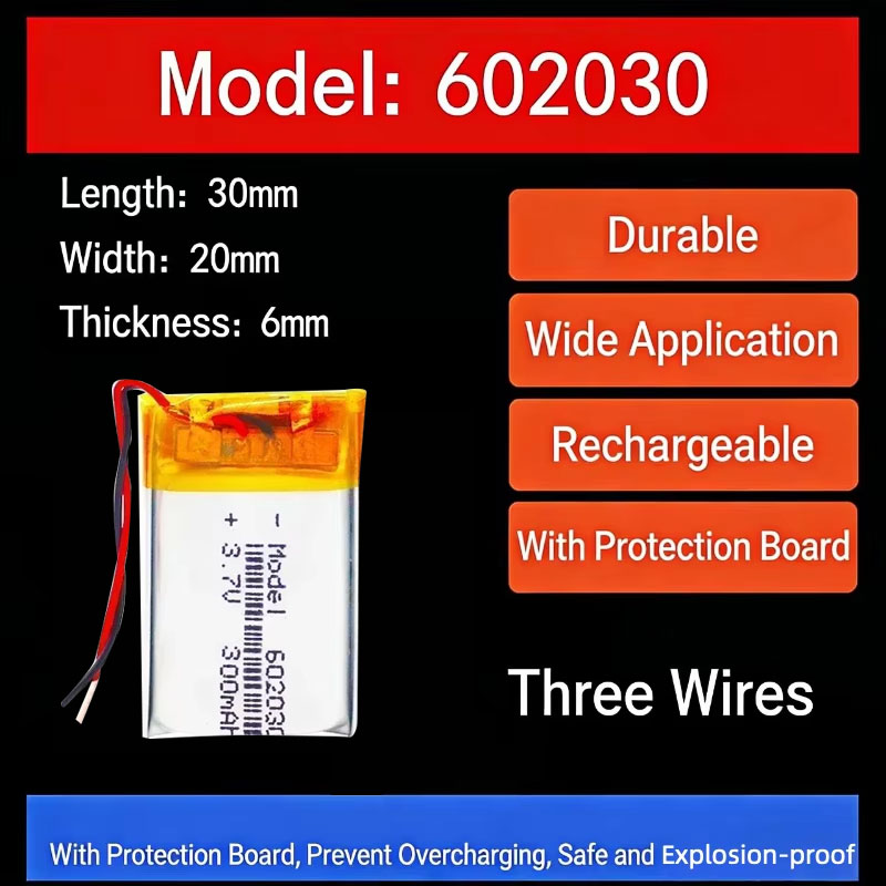 Batterie au lithium 3,7 V 300  - Smartwatch Watches Smart avis et prix