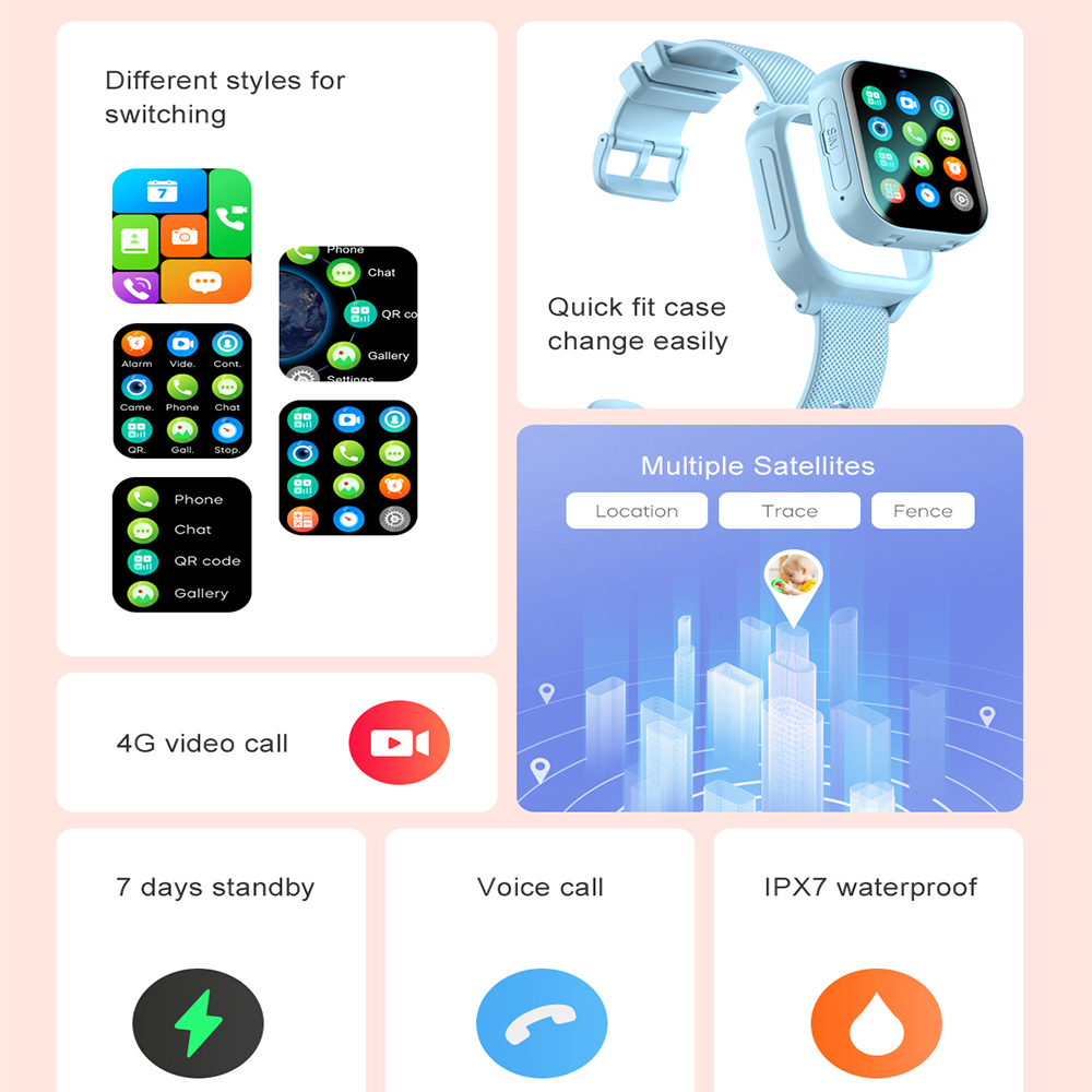 Montre intelligente enfants 4G - Smartwatch Watches Gift For Boys avis et prix