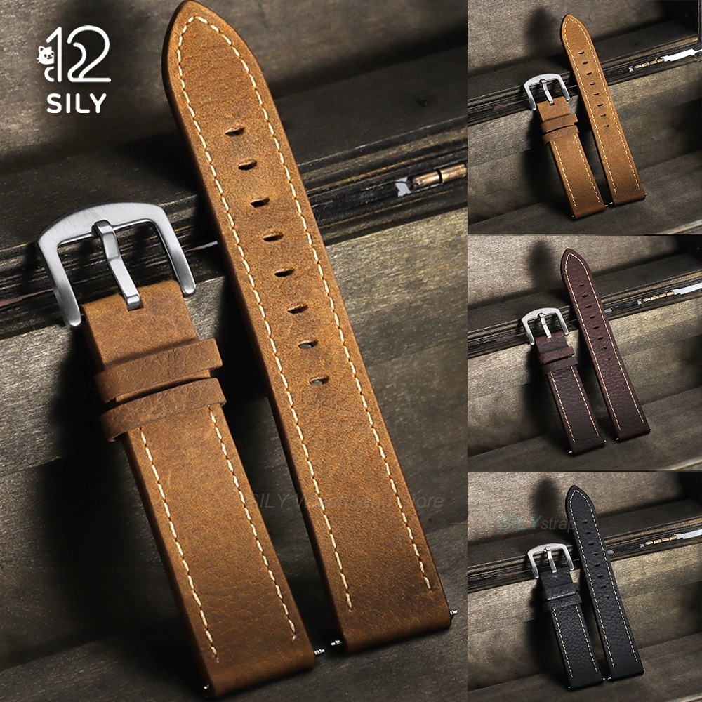 Bracelet de montre en cuir de  - Smartwatch Vintage Watches For Men avis et prix