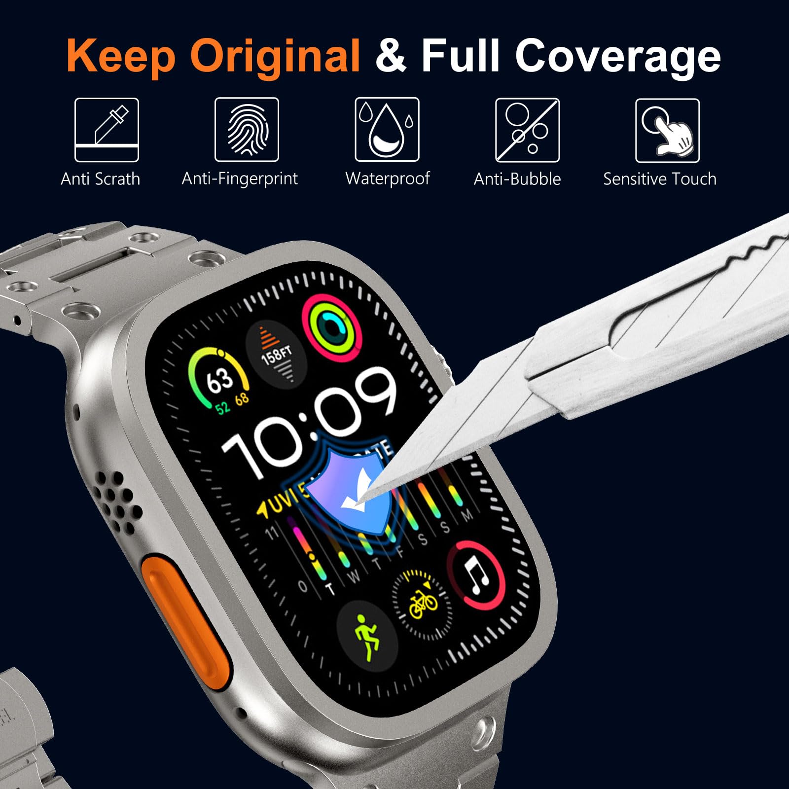 Verre trempé pour Apple Watch  - Smartwatch Watches Gift For Women avis et prix