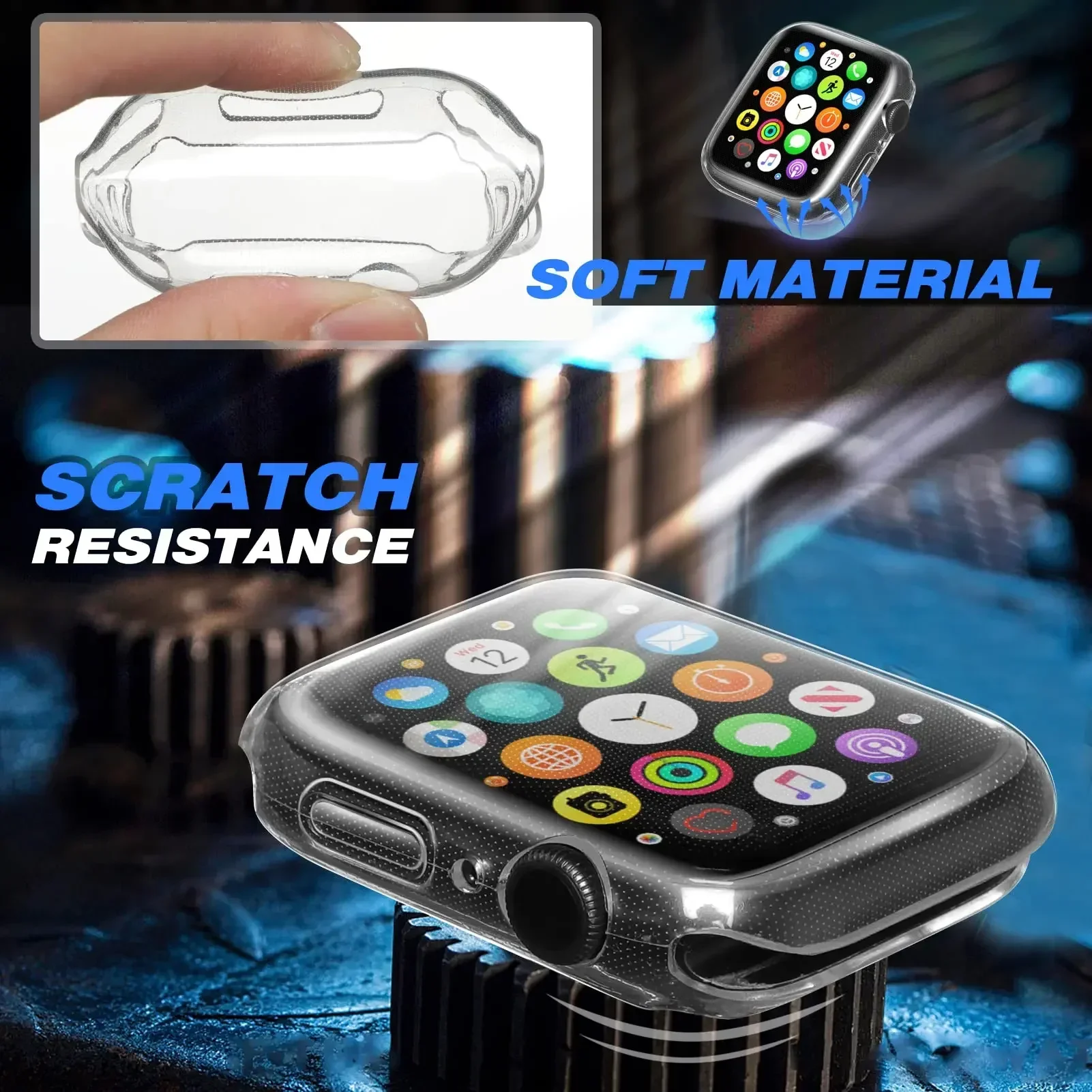 Housse pour Apple Watch, 44mm  - Iwatch Smartwatch Series 7 avis et prix