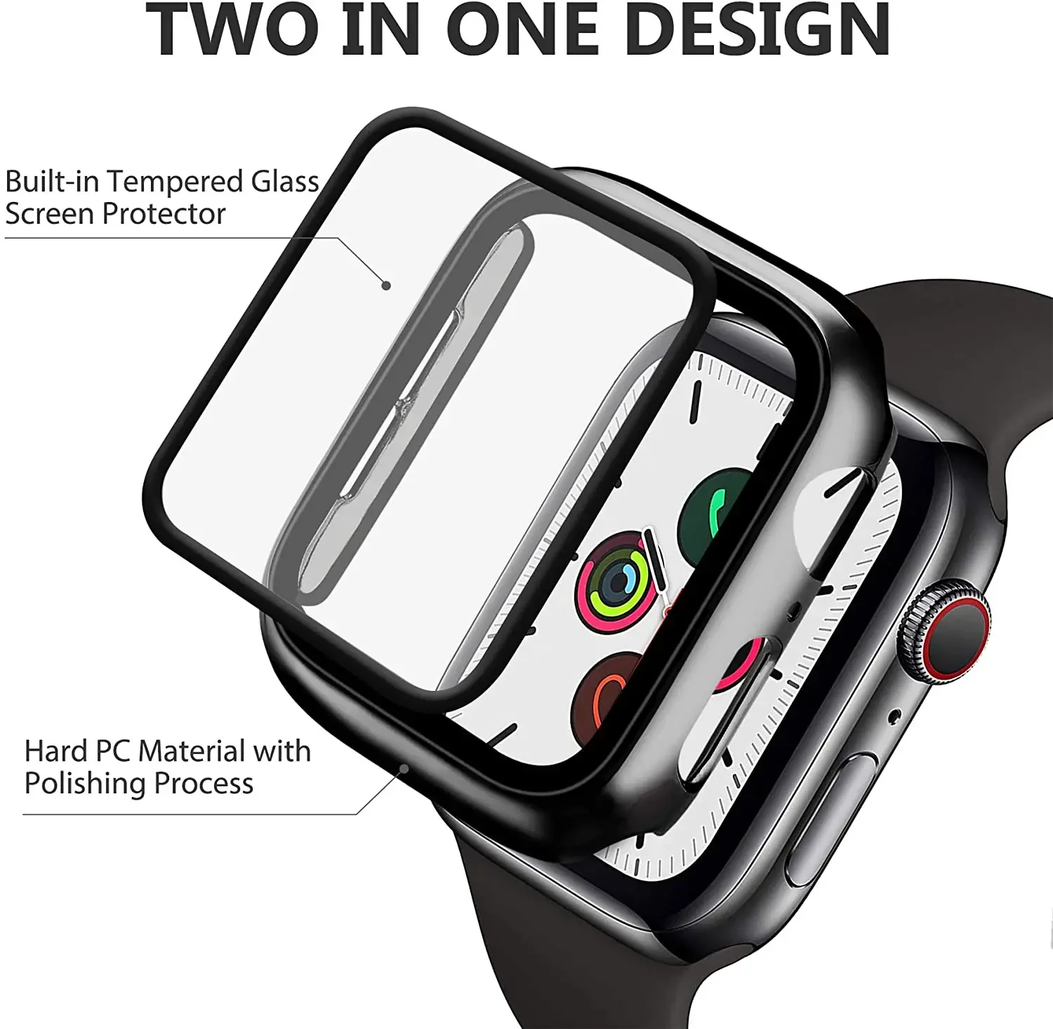 Verre trempé + couvercle pour  - Iwatch Smartwatch Series 7 avis et prix