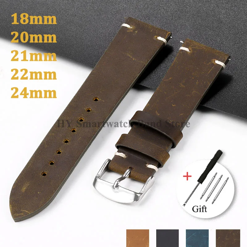 18mm 20mm 21mm 22mm 24mm brace - Smartwatch Vintage Watches For Men avis et prix