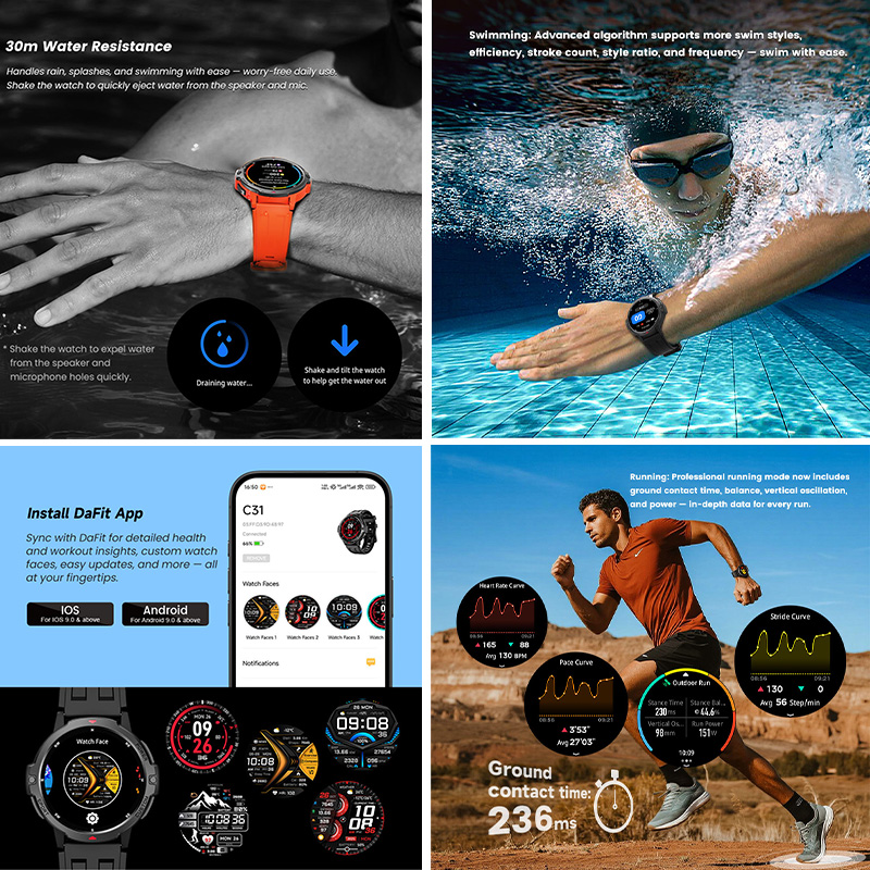 Nouvelle montre connectée mili - Smartwatch Timex Watches For Women avis et prix
